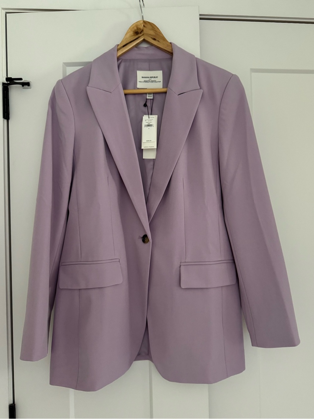 Banana Republic Sculpted Stretch Blazer Lavender Size 6 NWT